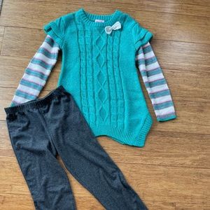 Girls Little Lass Sweater Set Size 7/8